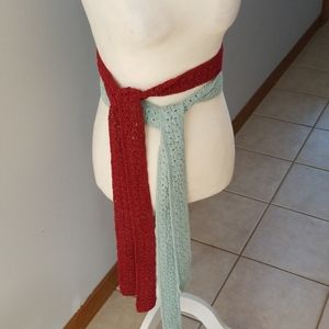 Lot of 2 J Jill crocheted belts